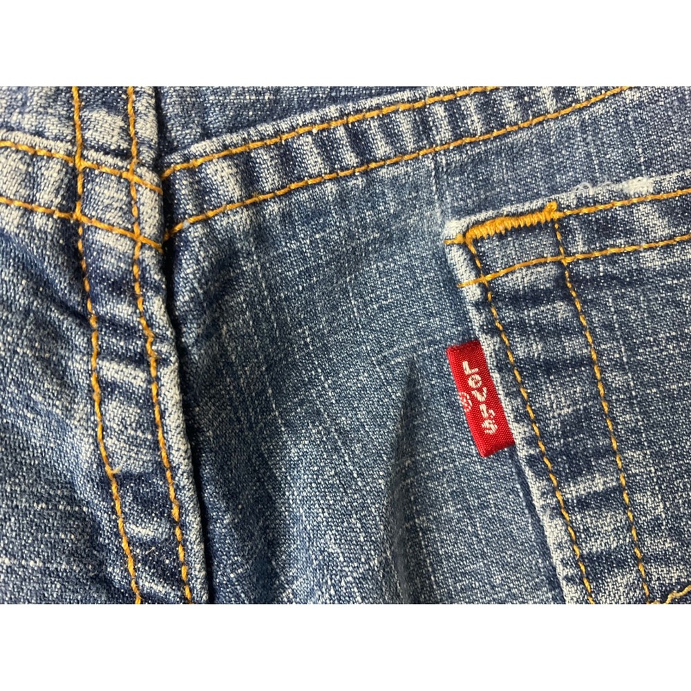 Levi Strauss 505 Jeans Straight Stretch Blue Denim Women Size 14 M (Jan 2003) - Picture 15 of 15